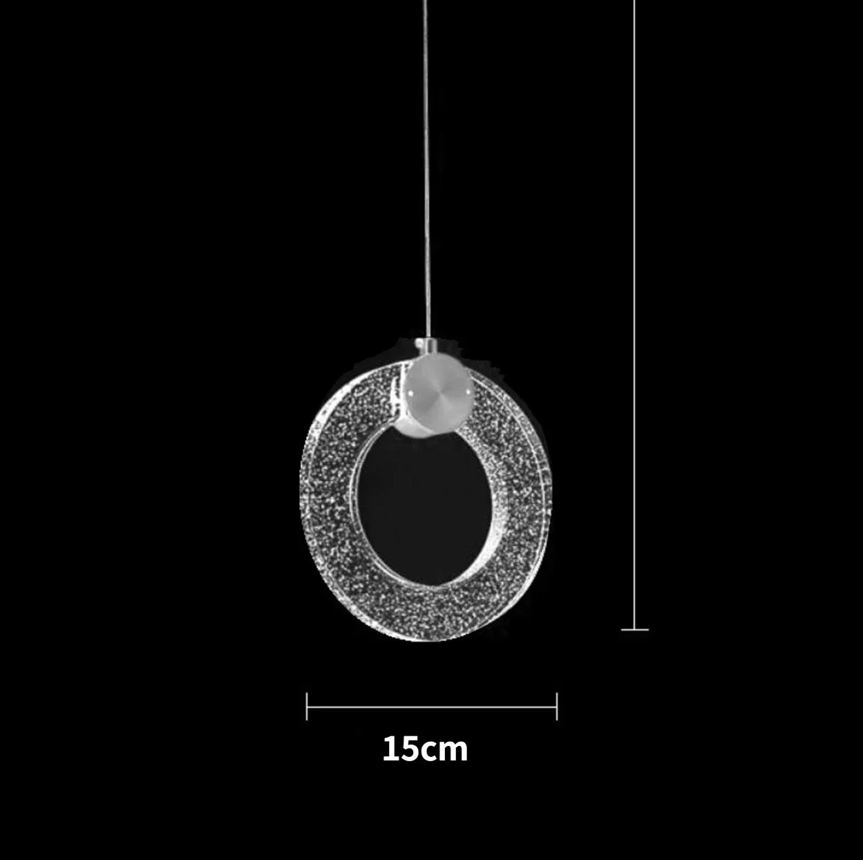 Afralia™ Modern Crystal Pendant Light for Bedroom and Living Room Decor