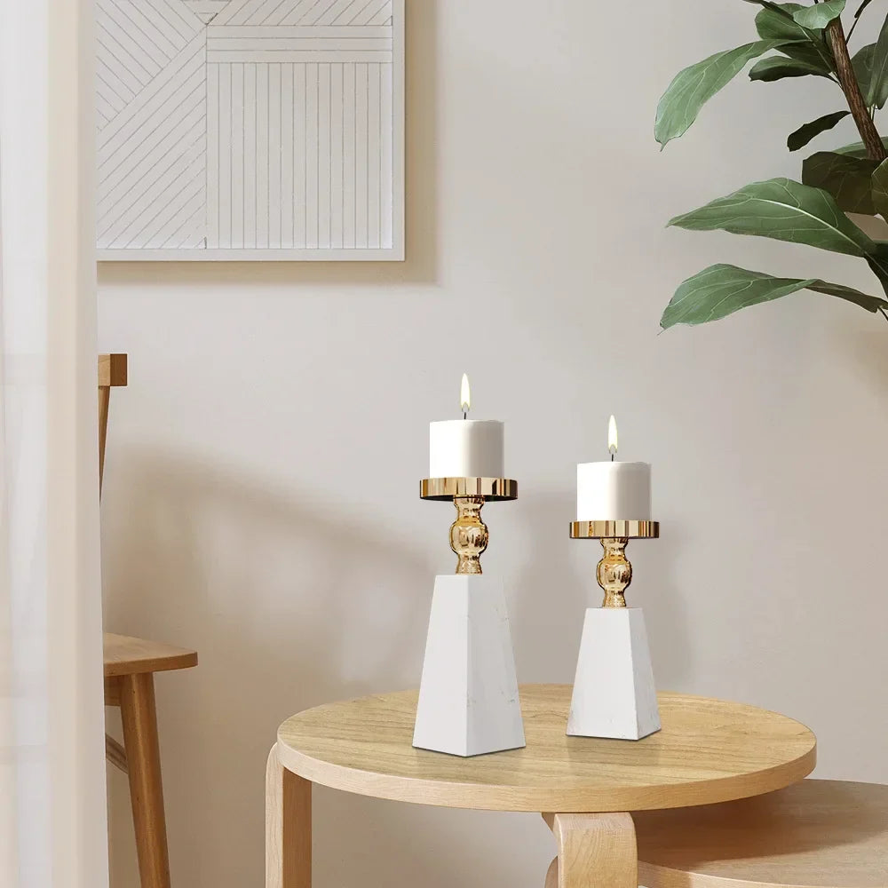 Afralia™ Luxe Marble Candle Holder - Modern Minimalist Style