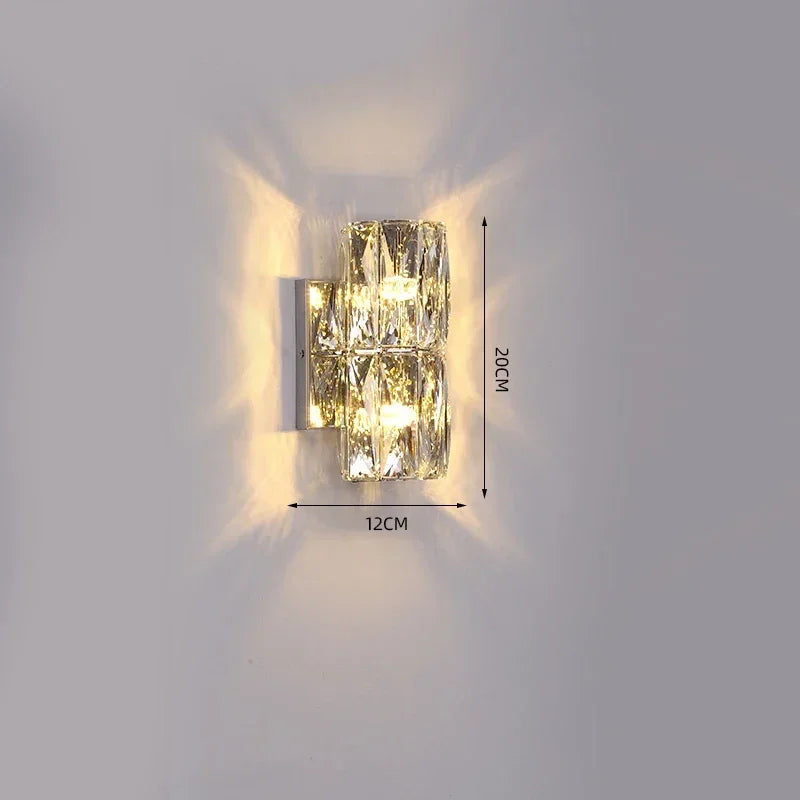 Afralia™ Crystal Wall Light: Luxury Nordic Style for Living Room & Bedroom