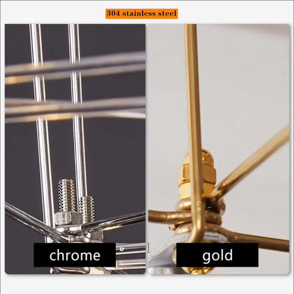 Afralia™ Crystal Chandelier LED Modern Light for Romantic Living Room & Villa