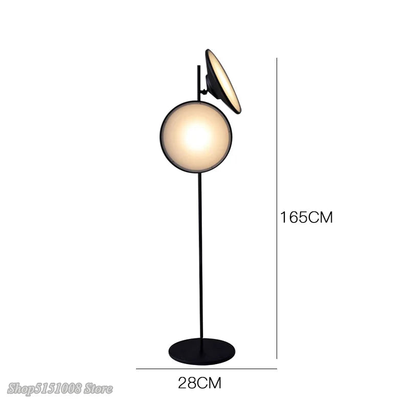 Afralia™ Double Horn Radar LED Floor Lamp: Modern Nordic Design for Living Room Lighting