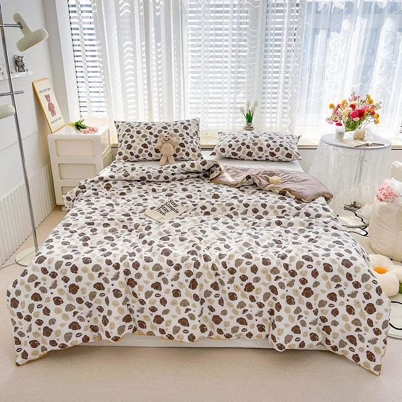 Afralia™ Printed Double Gauze Summer Quilt - Breathable & Skin-Friendly Cooling Comforter