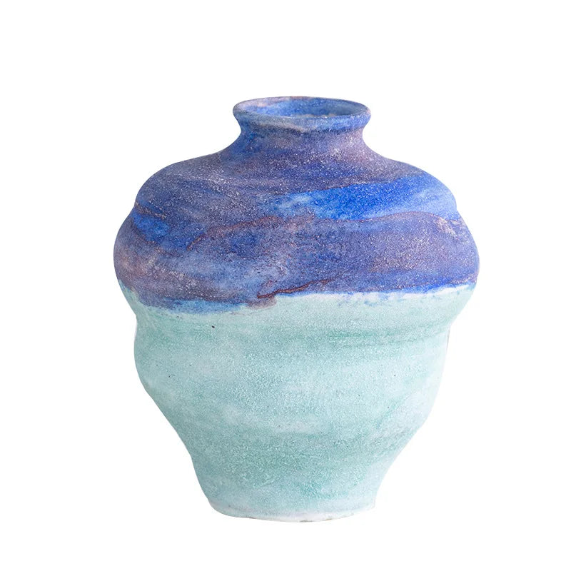 Afralia™ Gradient Ceramic Vase - Tabletop Floral Decoration