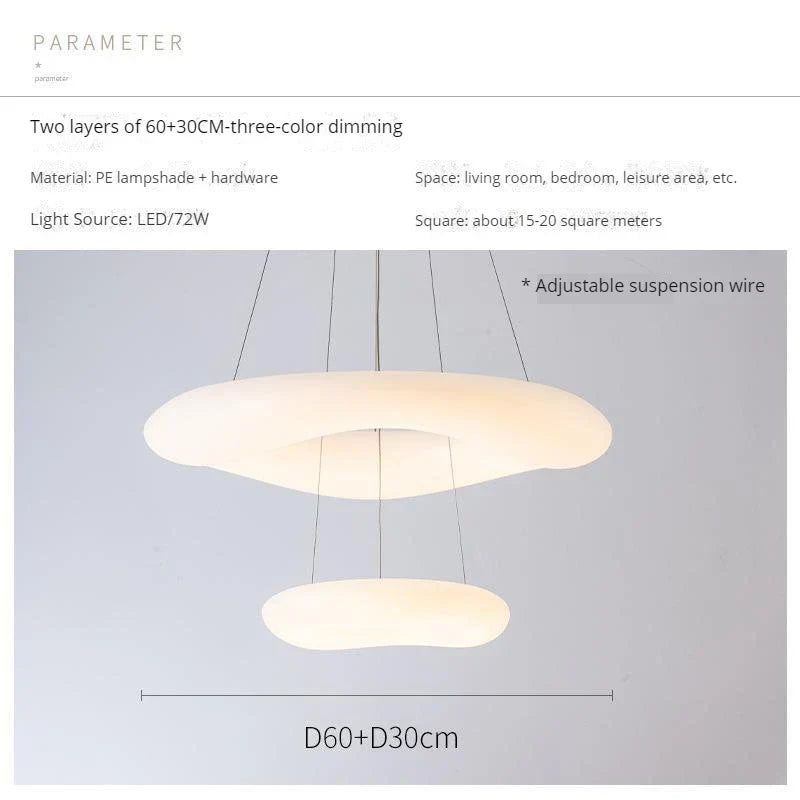 Afralia™ Modern Cloud LED Ceiling Light Chandelier for Living Room Bedroom Kids Room
