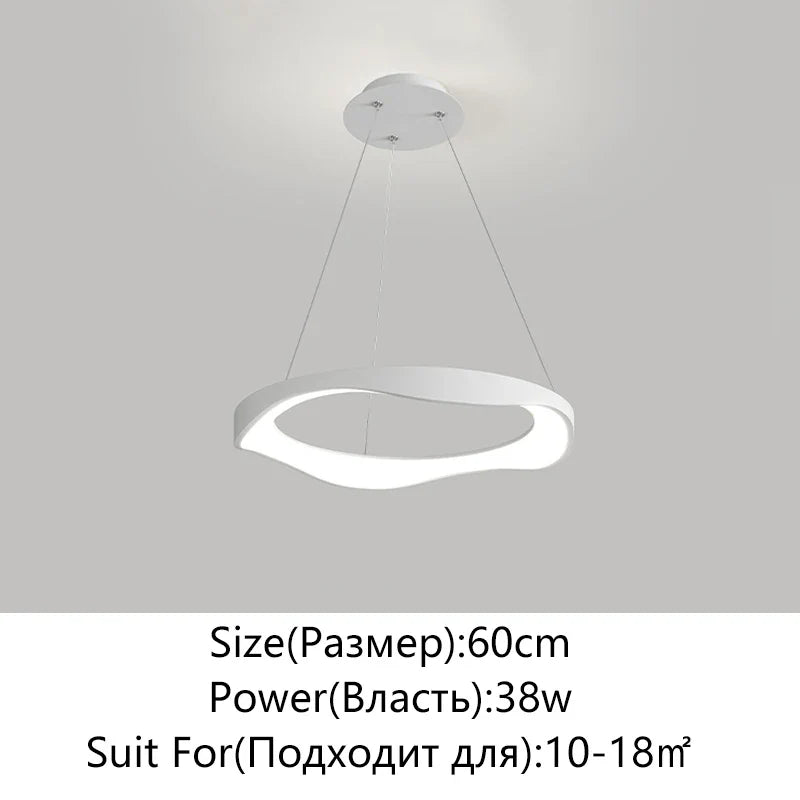 Afralia™ Minimalist LED Pendant Lamp for Living Room, Bedroom, and Restaurant