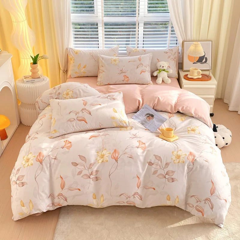 Afralia™ Cotton Single Duvet Cover - Skin Friendly Quilt Cover for Single King Bed