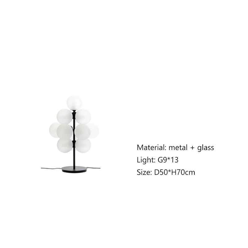 Afralia™ BubbleGlass LED Floor Lamp for Nordic Minimalist Living Room & Bedroom Home Decor