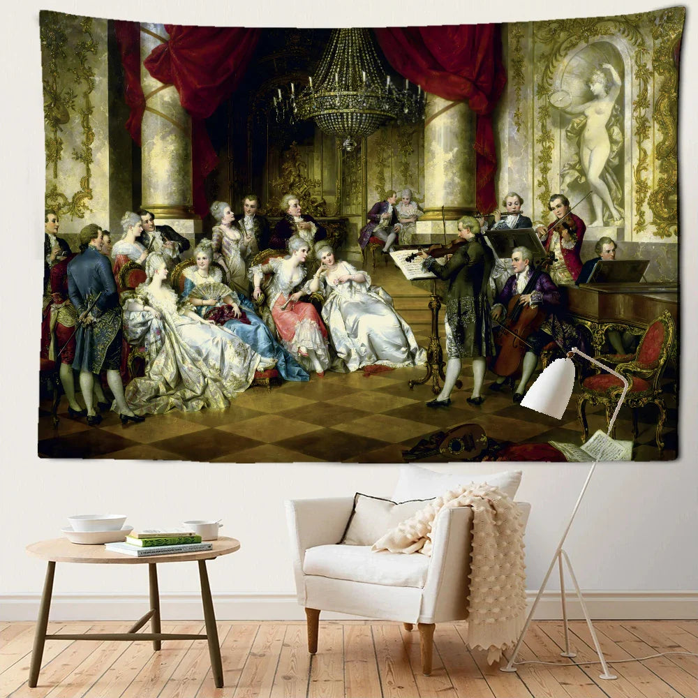 Afralia™ Retro Concert Tapestry Wall Hanging: Boho Hippie Art for Modern Minimalist Home