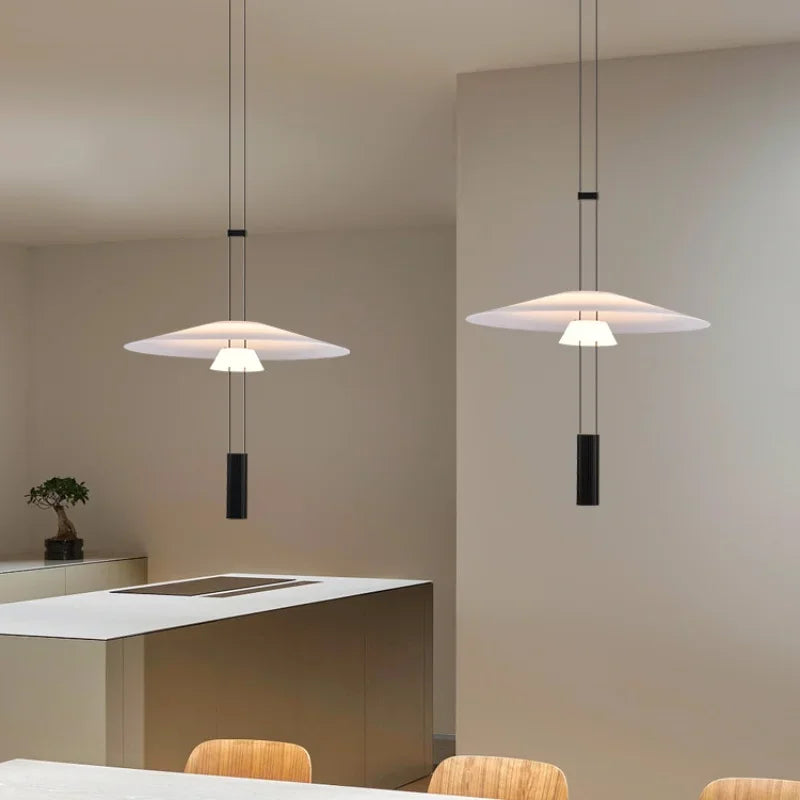 Afralia™ Circular Pendant Light: Modern Minimalist Hanging Lamp for Living Room, Dining, Bar