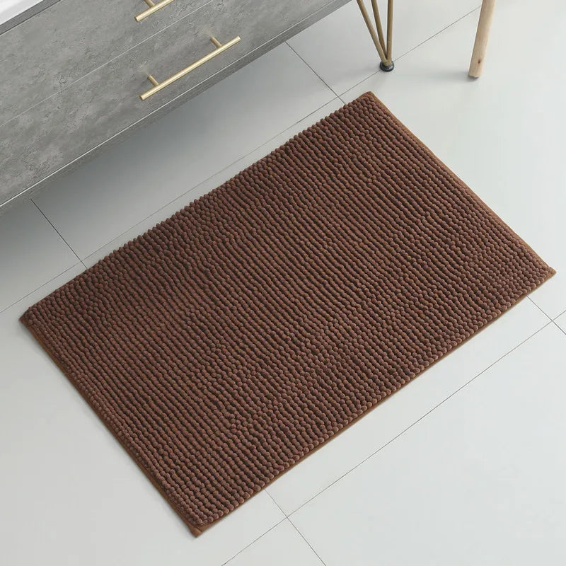 Afralia™ Soft Anti-Skid Bathroom Mat, Absorbent & Quick Drying Chenille Carpet