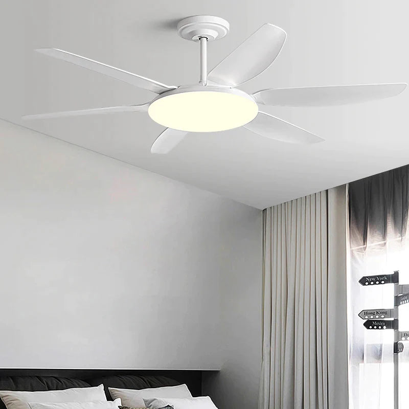 Afralia™ 63" DC Indoor Ceiling Fan Light New Style Strong Winds Chandelier