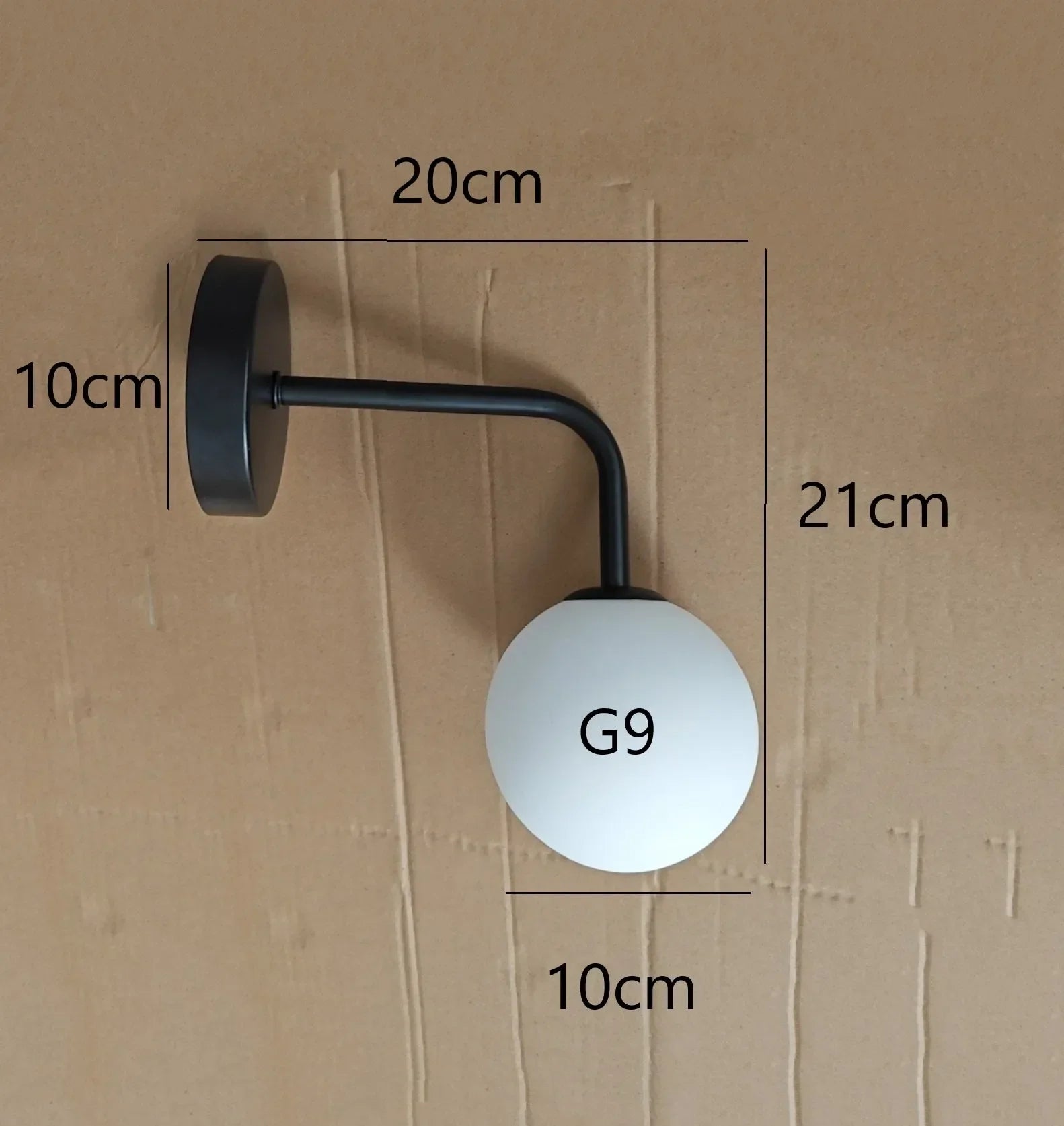 Afralia™ Elegant Glass Wall Lamp for Living Room Bedroom LED Lighting