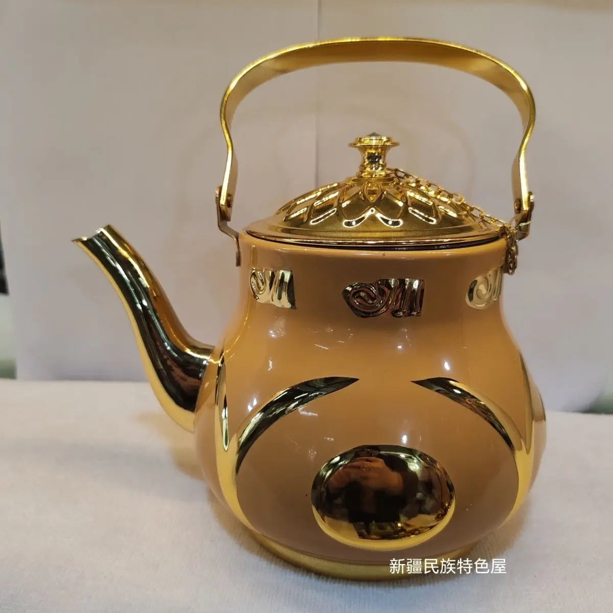 Afralia™ Stainless Steel Chinese Teapot with Built-in Strainer: Ideal for Luxury Dining & Brewing