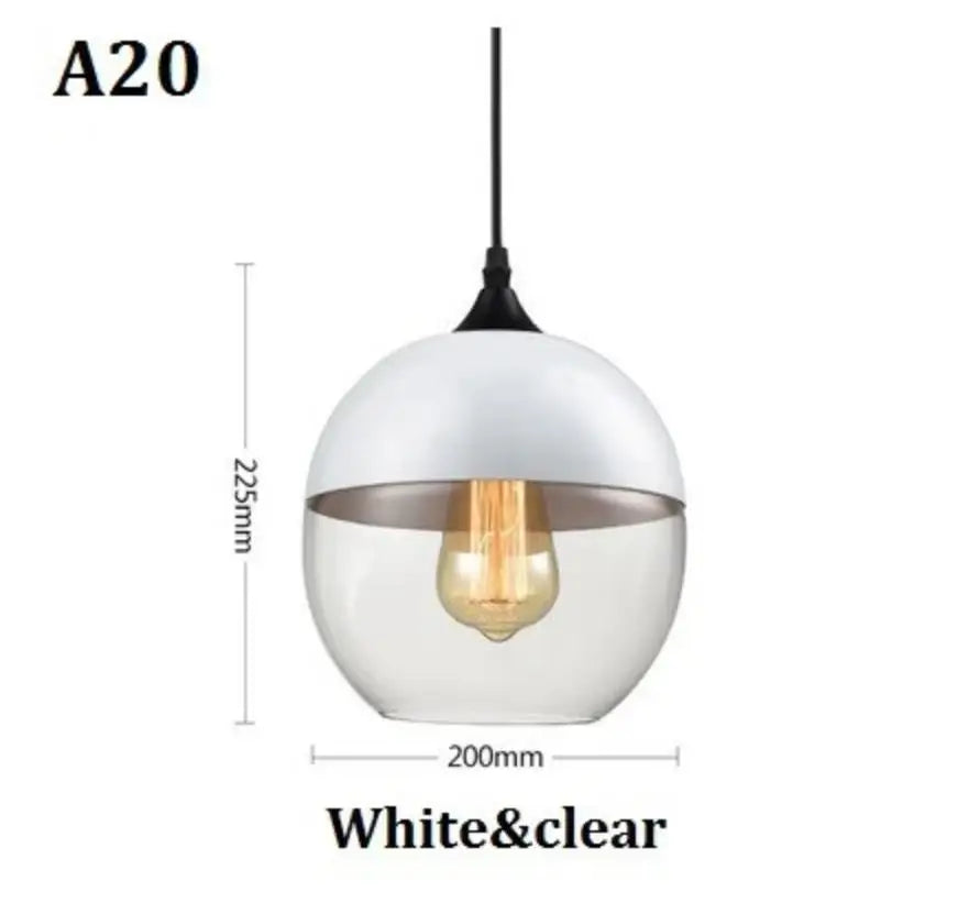 Afralia™ Black Glass Pendant Light Fixture for Modern Indoor Decor & Dining Room