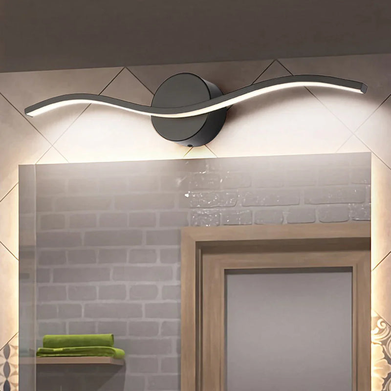 Afralia™ LED Acrylic Wall Sconce Fixture for Modern Bathroom Mirror Lighting