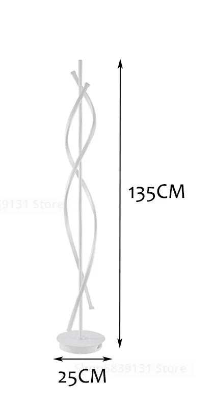 Afralia™ LED Acrylic Art Floor Lamp Modern Home Décor Living Room Bedroom Light