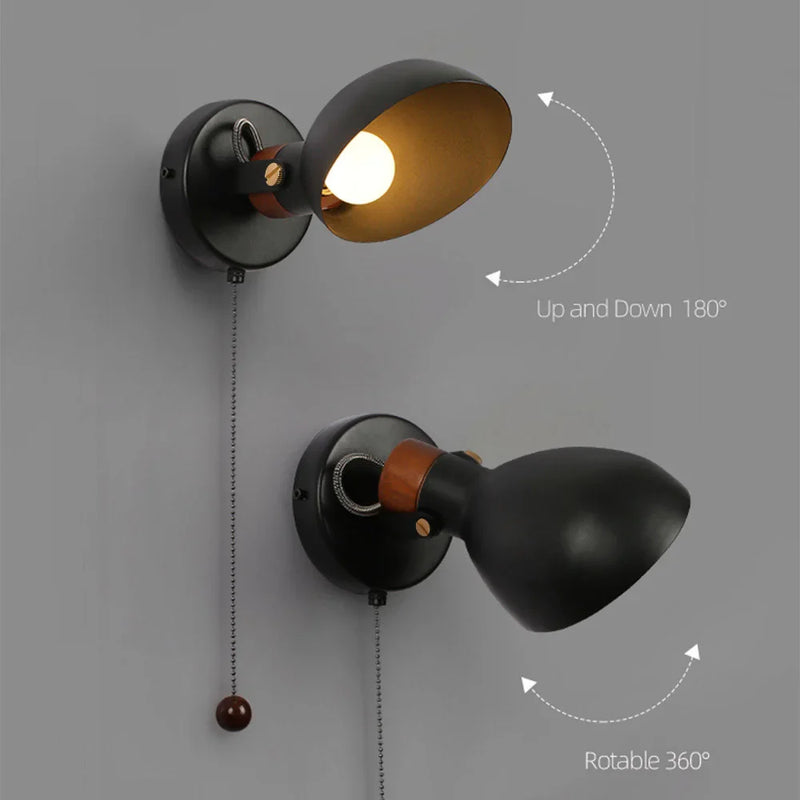 Afralia™ LED Wall Sconce With Switch, Nordic Design for Bedside, Study, Living Room