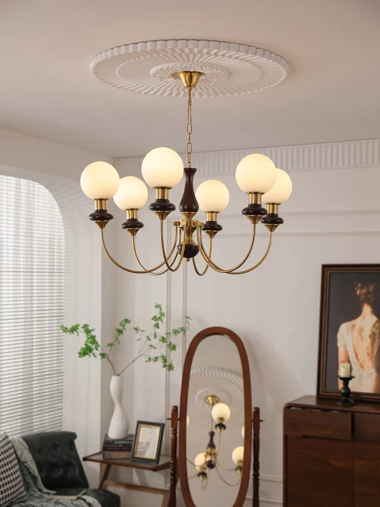 Afralia™ Magic Beans Pendant Light Luxury Chandelier for Vintage Living Room Decor