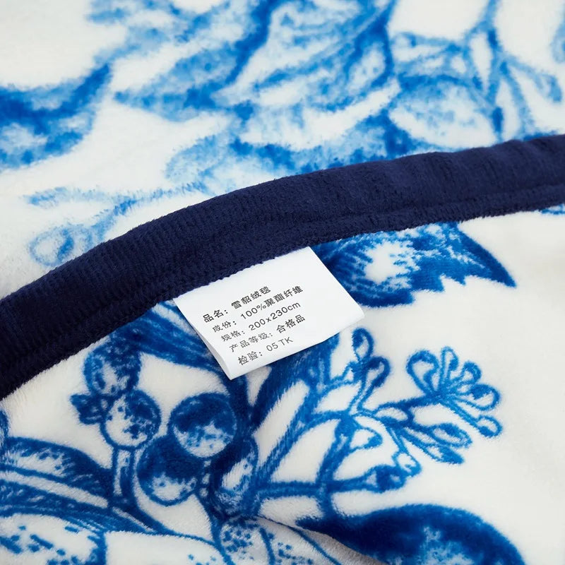 Afralia™ Cozy Flannel Plush Blanket - All Seasons Sofa Cover & Bed Sheet for Queen Double