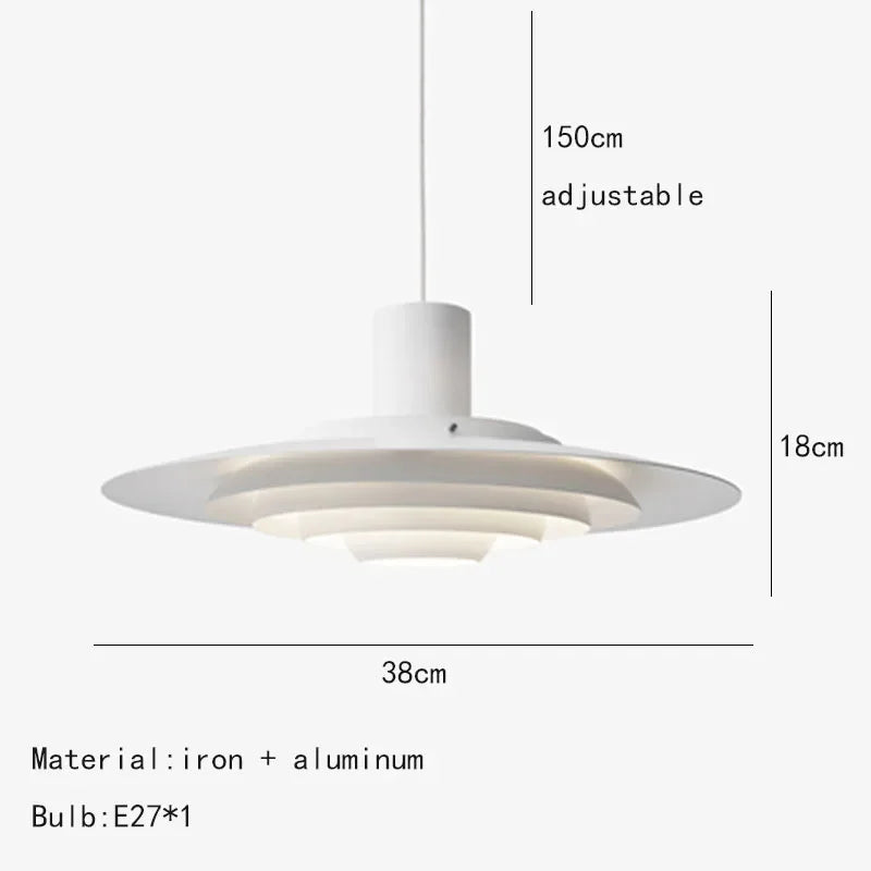 Afralia™ Metal Pendant Light with E27 Bulb for Dining Room and Kitchen