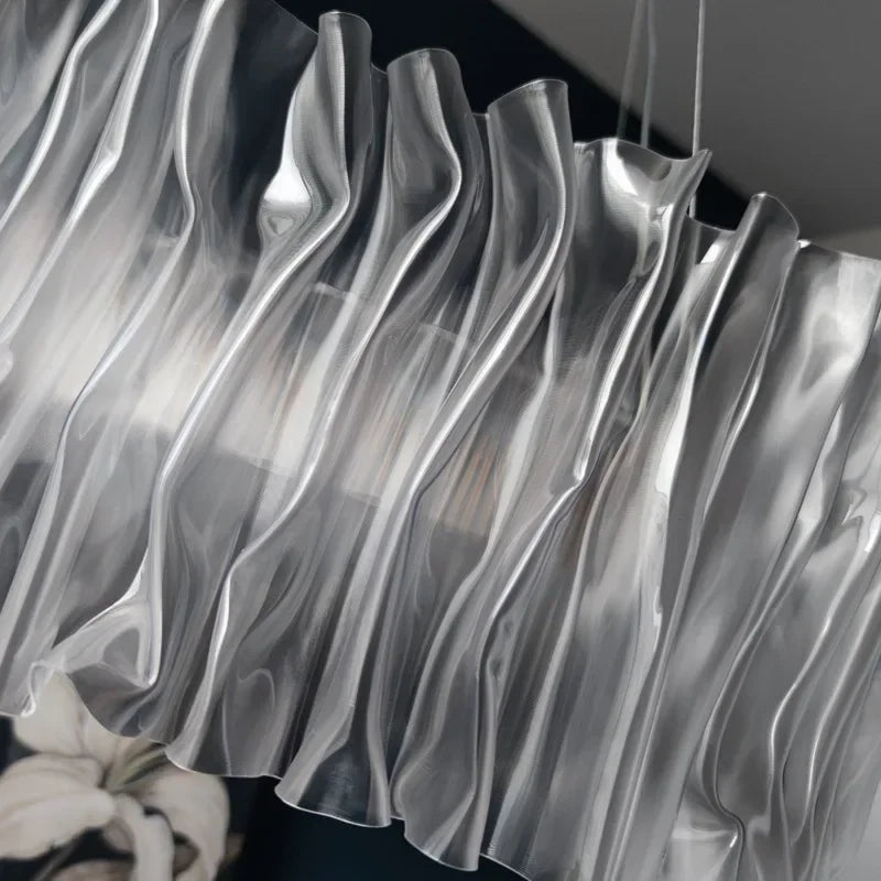 Afralia™ Acrylic Ceiling Chandelier for Art Restaurant Hotel Living Room Kitchen LED Ring Light