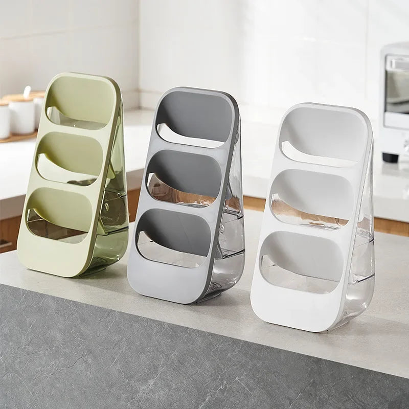 Afralia™ 3-Tier Cutlery Rack - Kitchen Utensil Organizer