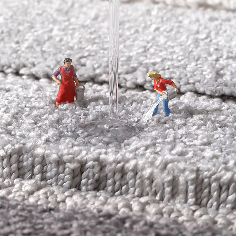 Afralia™ Stripe Thicken Bath Rug: Large Absorbent Quick-drying Entry Flocked Carpet