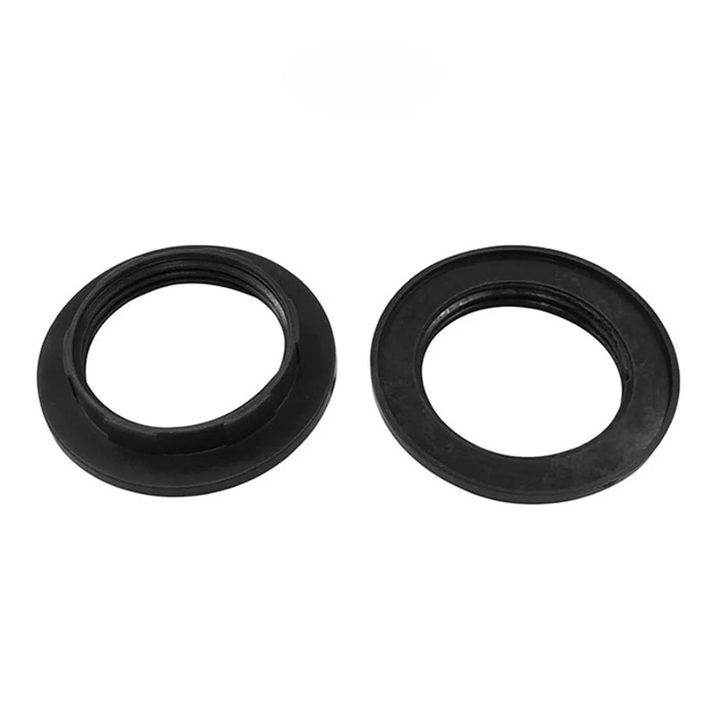 Afralia™ Black White E27 Light Socket Ring 40mm Collar Rings for Glass Shade