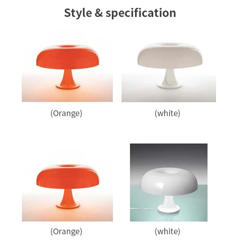 Afralia™ Modern Mushroom Table Lamp for Hotel Bedroom and Living Room Décor