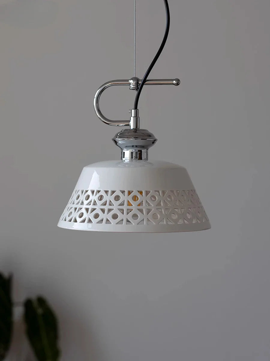 Afralia™ Ceramic Pendant Light, Nordic Retro Style for Bedroom, Aisle, Dining Room
