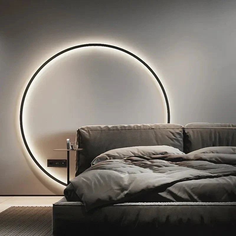 Afralia™ LED Wall Circle Lights for Bedroom Living Room Aisle Stairway