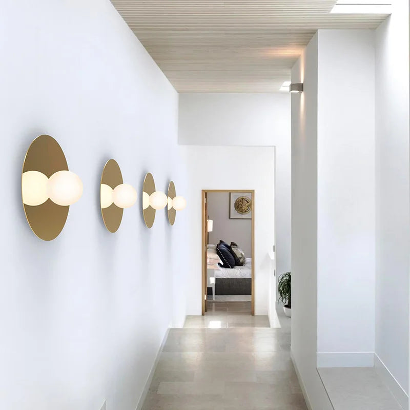 Afralia™ Minimalist LED Wall Lamp for Living Room, Bedroom, Aisle, Corridor.