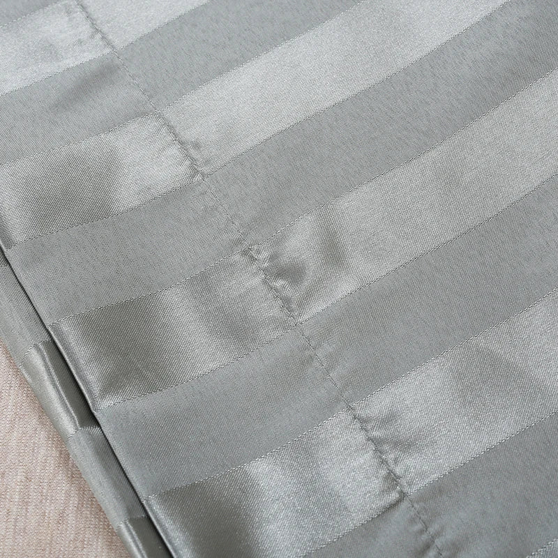 Afralia™ Luxury Satin Stripes Pillowcase | Soft Jacquard Pillow Cover for Queen & King Size