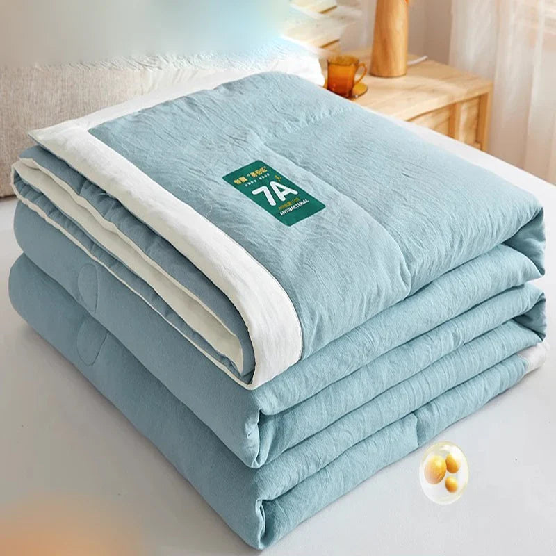 Afralia™ Summer Breeze Cotton Quilt for Queen/King Double Single Bed