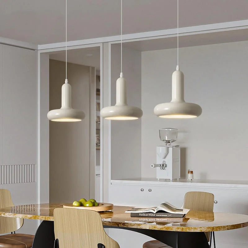 Afralia™ Minimalist White Ceiling Chandelier for Dining Table Living Room Bedroom
