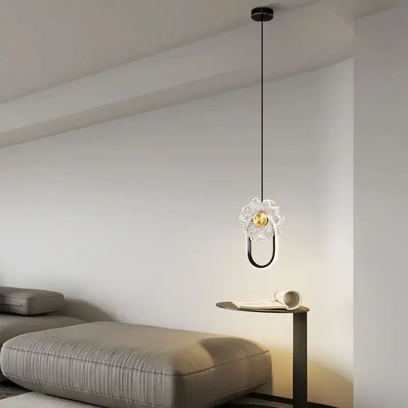 "Afralia™ LED Glass Wall Lamp: Modern Home Decoration for Bedroom Living Room Corridor"