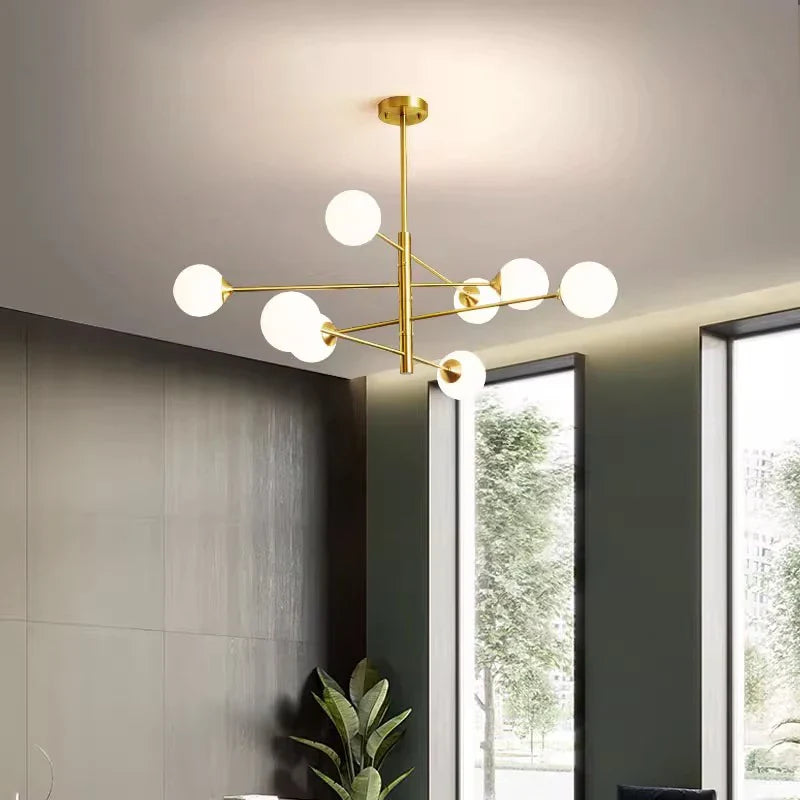 Afralia™ Nordic Stair Chandelier Living Room Bedroom Pendant Lights Ceiling Light