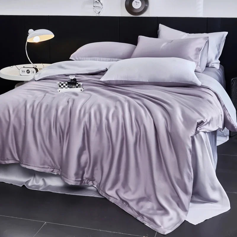 Afralia™ Silkly Bedding Sets: Svetanya 100s Lyocell, Summer Bed Linens, Ru Europe Sizes