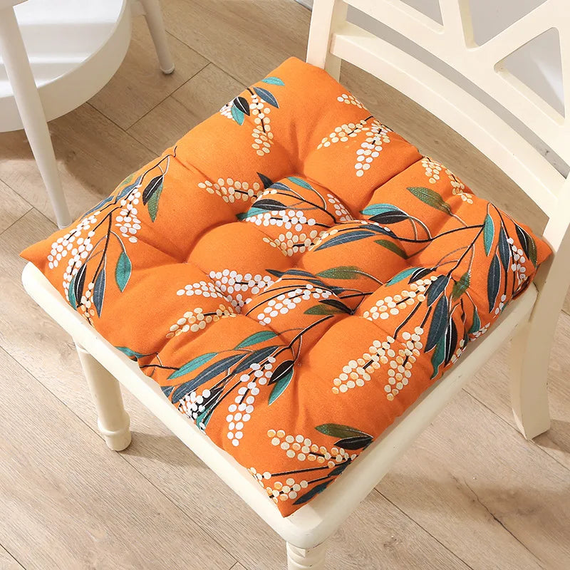 Afralia™ Square Cotton Upholstery Chair Cushion for Office, Home, Car, Garden, or Lounge
