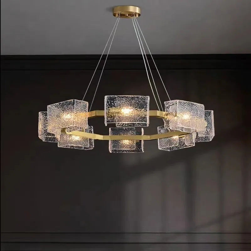 Afralia™ Crystal Ceiling Chandelier: Modern Luxury Pendant Light for Living Room and Restaurant