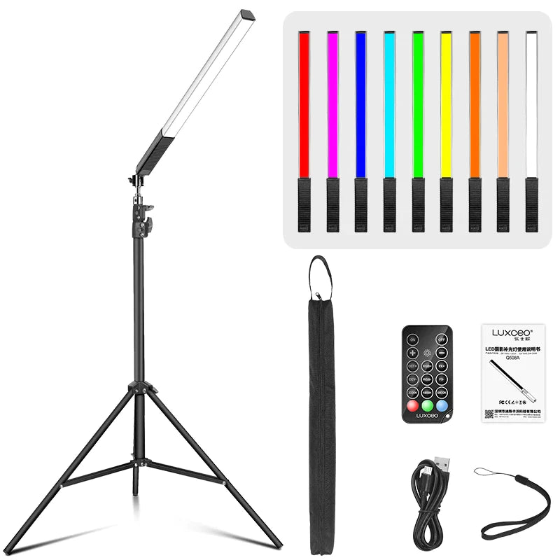 Afralia™ RGB LED Light Wand 3000K-6000K CRI 95+ for Vlog Studio Photography