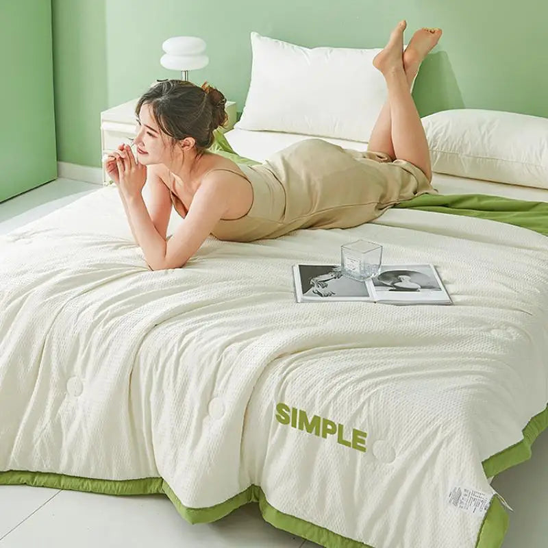 Afralia™ Summer Cool Quilt with Soybean Fiber for Single Double Bed