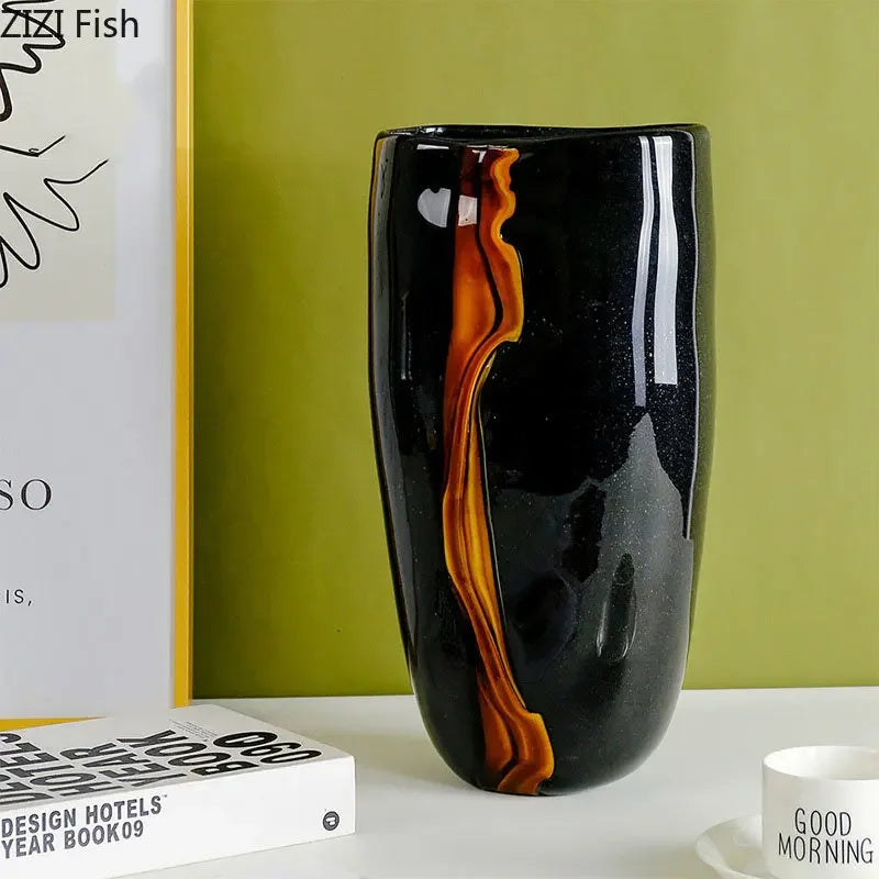 Afralia™ Glass Vase Hydroponics Desk Decoration Modern Home Decor