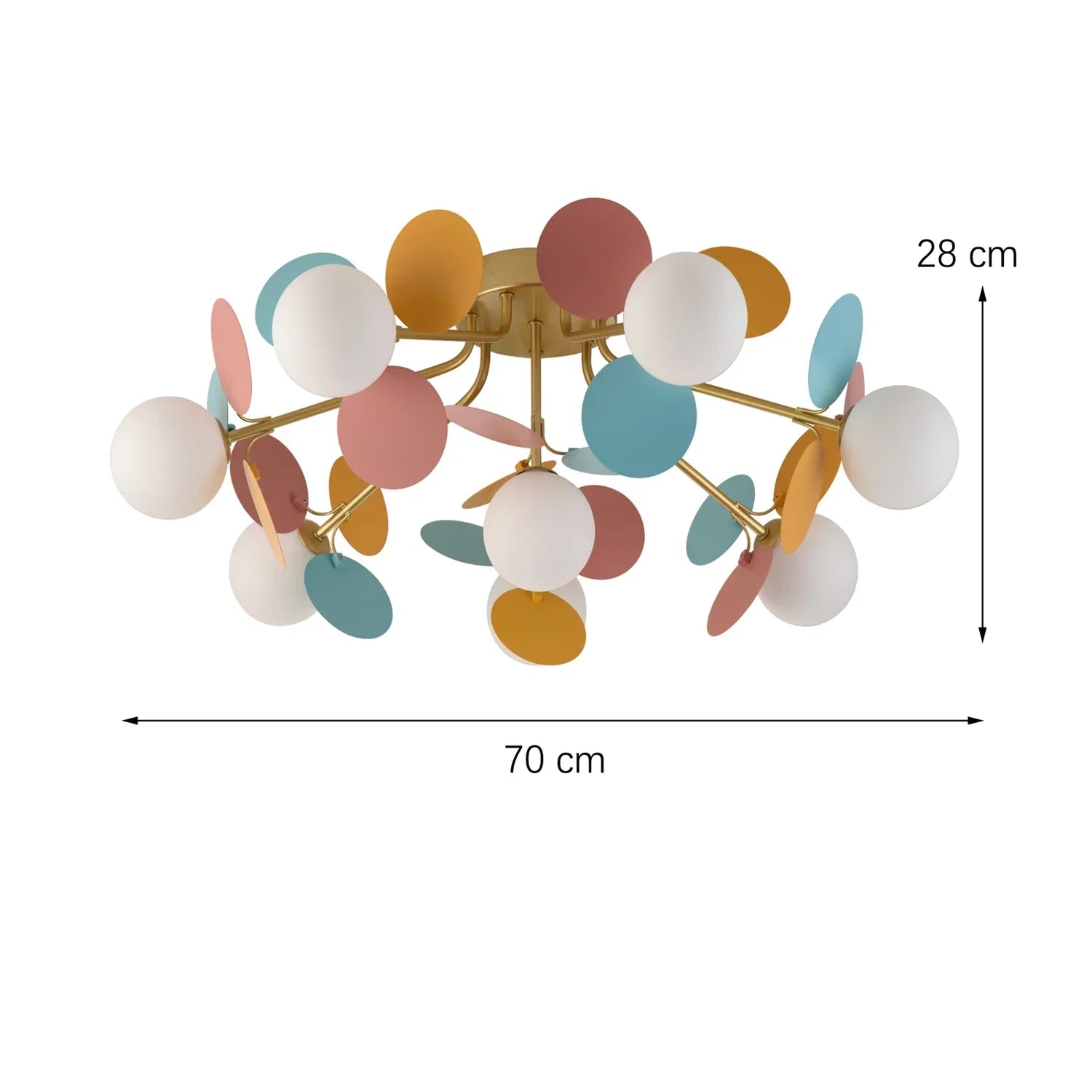 Afralia™ Colorful Chandelier Pendant Lamp for Bedroom Dining Living Room