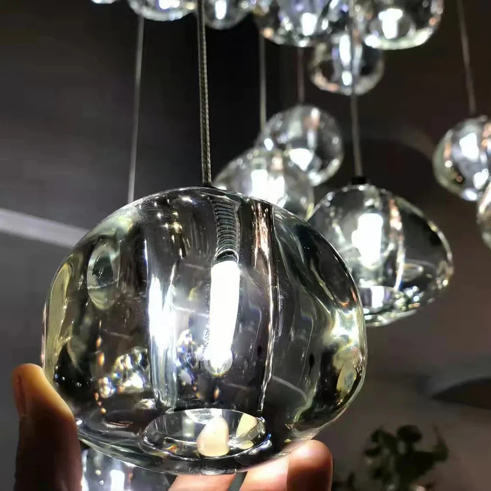 Afralia™ Modern Crystal LED Chandelier for Living Room, Dining, Bedroom, Kitchen, Hall, Loft, Staircase