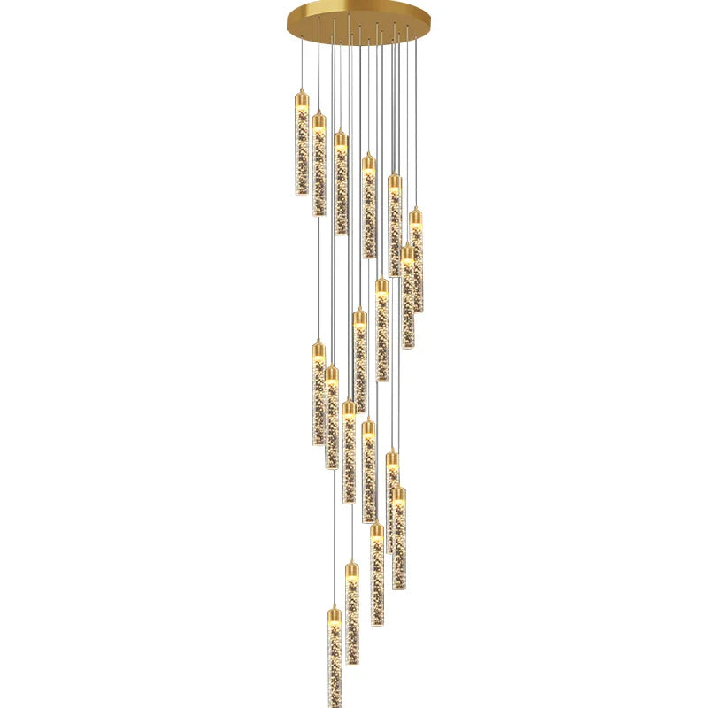 Afralia™ High-ceiling Room Pendant Lights Adjustable Luxury Fixture