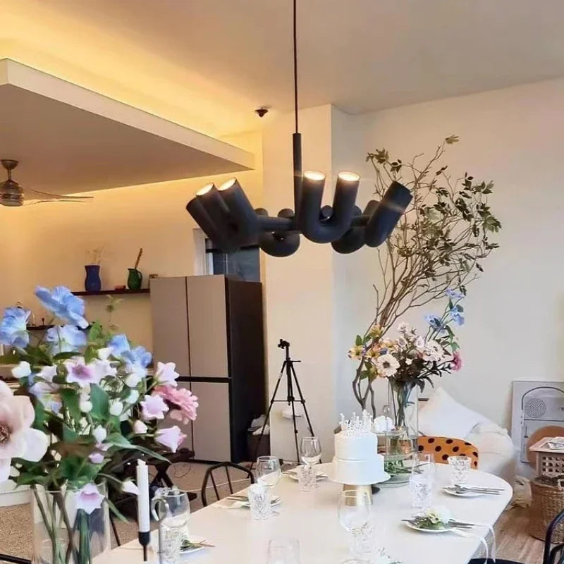 Afralia™ Modern LED Chandelier for Living & Dining Room.