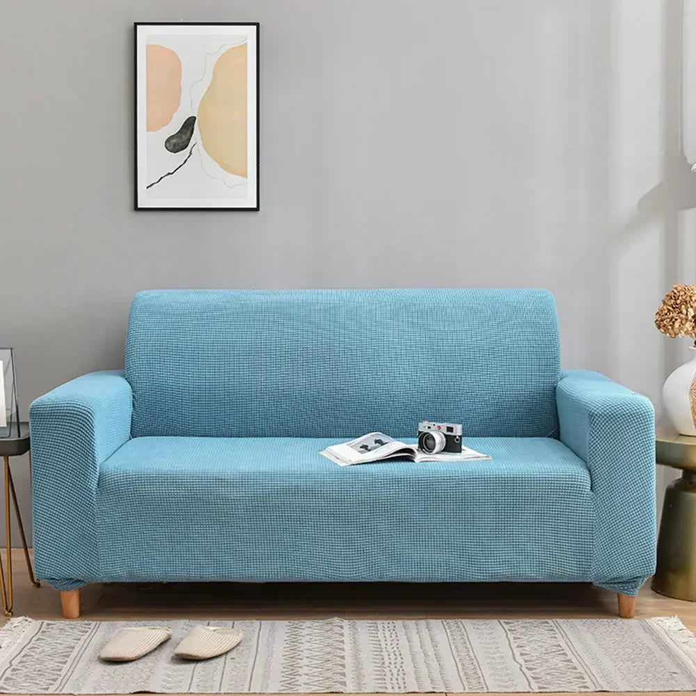 Afralia™ 3D Quilted Thicken Sofa Cover Stretch Spandex Polyester Couch Slipcover