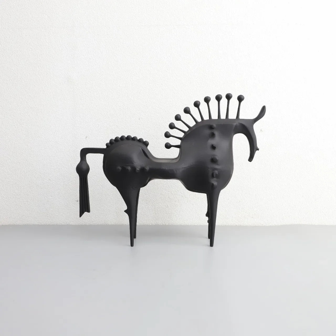 Afralia™ Abstract Horse Metal Sculpture Decorative Figurine - Home Decoration Accessory