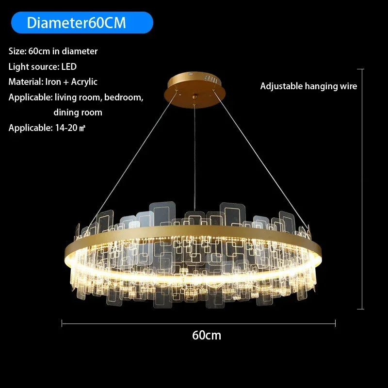 Afralia™ Modern LED Chandelier for Dining Room and Living Room Lighting